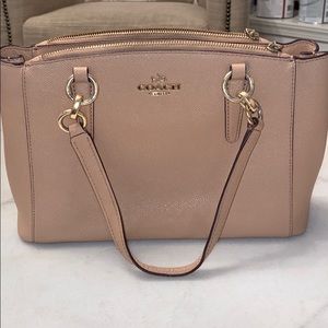Coach satchel small Taupe color